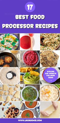 the best food processor recipes for beginners to make, including rice and other foods