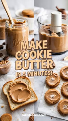 Make Cookie Butter in 5 Minutes" can be changed to "Whip Up Cookie Butter in 5 Minutes.