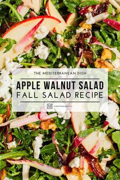 the mediterranean dish apple walnut salad with fall salad recipe