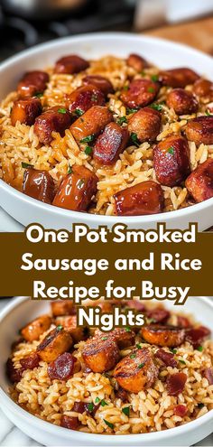 one pot smoked sausage and rice recipe for busy nights