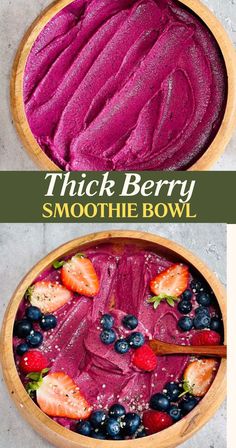 Mixed Berry Smoothie Bowl Recipe Thick
