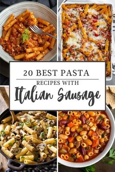 20 Best Pasta Recipes with Italian Sausage Pasta Dishes Italian Sausage, Italian Sausage Recipes For Dinner Pasta, Italian Sausage Spaghetti Recipes, Italian Sausage Noodle Recipes, Pasta Dishes With Italian Sausage, Pasta Recipes Italian Sausage, Mild Italian Sausage Recipes Dinners, Sweet Italian Sausage Pasta Recipes, Italian Sausage And Pasta Recipes