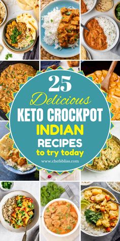 Explore 25+ keto crockpot Indian recipes that bring authentic flavors to your low-carb lifestyle! From creamy curries to spicy stews, these slow cooker dishes make it easy to enjoy traditional Indian cuisine while staying keto-friendly and fuss-free. Keto Indian Dinner Ideas, Healthy Crockpot Indian Recipes, Keto Indian Dinner Recipes, Keto Indian Food Recipes, Easy Low Carb Indian Recipes, Low Carb Indian Recipes, Low Carb Indian Dishes, High Protein Low Carb Indian Recipes, Keto Indian Recipes