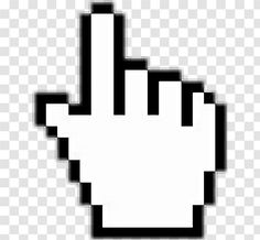 a black and white hand cursive to the left with one finger pointing up