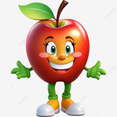 cute apple cartoon illustration element apple png