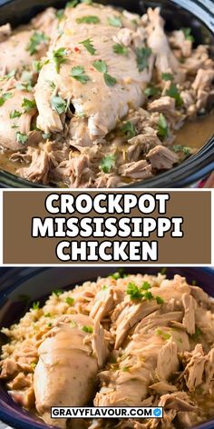 crockpot mississippipii chicken is an easy and delicious casserole recipe