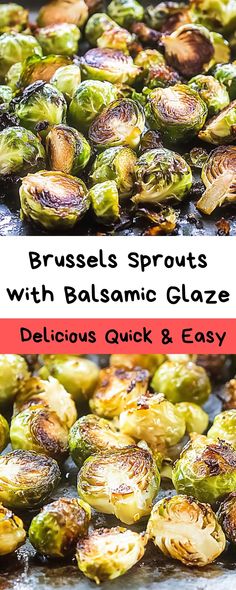 brussel sprouts with balsamic glaze and delicious quick & easy