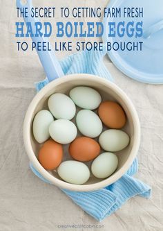 eggs in a bowl with the title how to test eggs for freshness