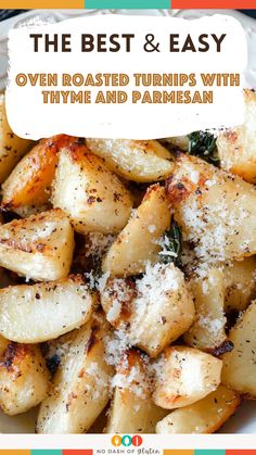 Oven Roasted Turnips with Thyme and Parmesan