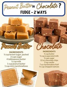 chocolate fudge recipe with instructions for making fudges or fudge - 2 ways