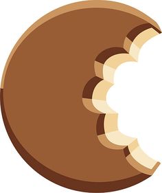 an image of a half eaten chocolate cookie royalty illustration stock images and clippings