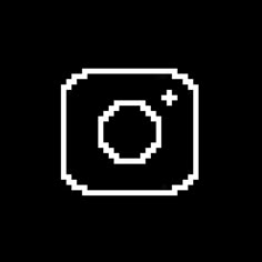 an 8 - bit video game logo with the letter c in it's center