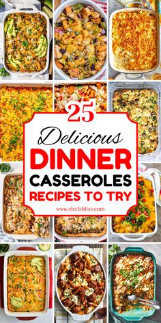 25 delicious dinner casserole recipes to try in the kitchen or on the table