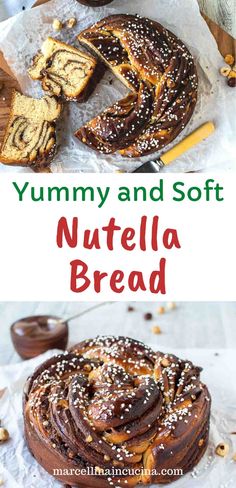 yummy and soft nutella bread is an easy dessert recipe