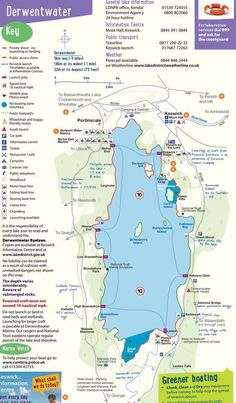 a map showing the location of different water features
