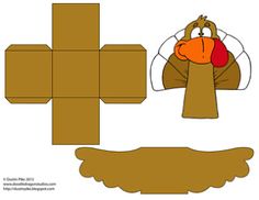 a turkey cut out from cardboard paper