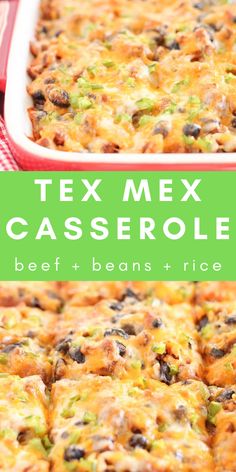 tex mex casserole in a dish.