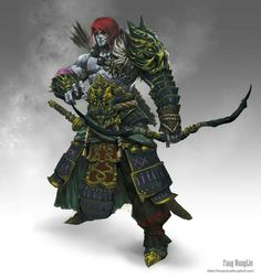 Goliath Samurai, Four Armed Samurai, Orc Samurai, Hobgoblin Samurai Dnd, Undead Archer, Oni Barbarian, Wood Elf Samurai, Hobgoblin Samurai, Drake Warden Ranger Dnd