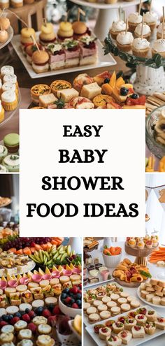 baby shower food ideas are easy to make