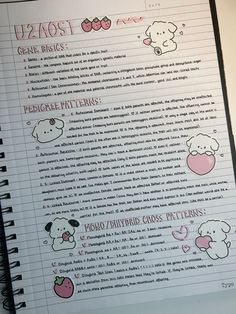 an open notebook with some drawings on it