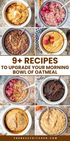 Looking for simple breakfast recipes? Time to upgrade your morning bowl of oatmeal! From chocolate oatmeal to baked oats, this roundup has oatmeal breakfasts you'll surely love. You can also check how to change up oatmeal for easy brunch ideas! Put this on your board of brunch recipes!