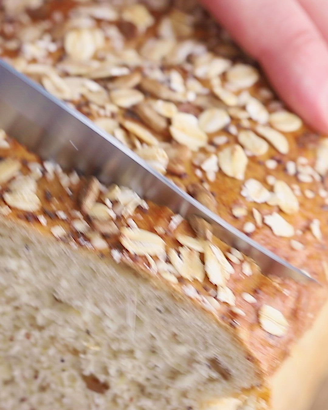 This contains: video of The Best Healthy Soft Seedy Sandwich Bread being made