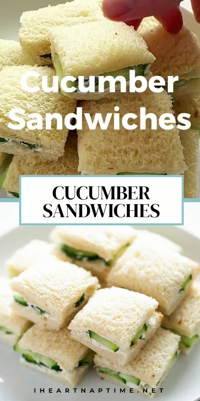 This contains: Making cucumber sandwiches