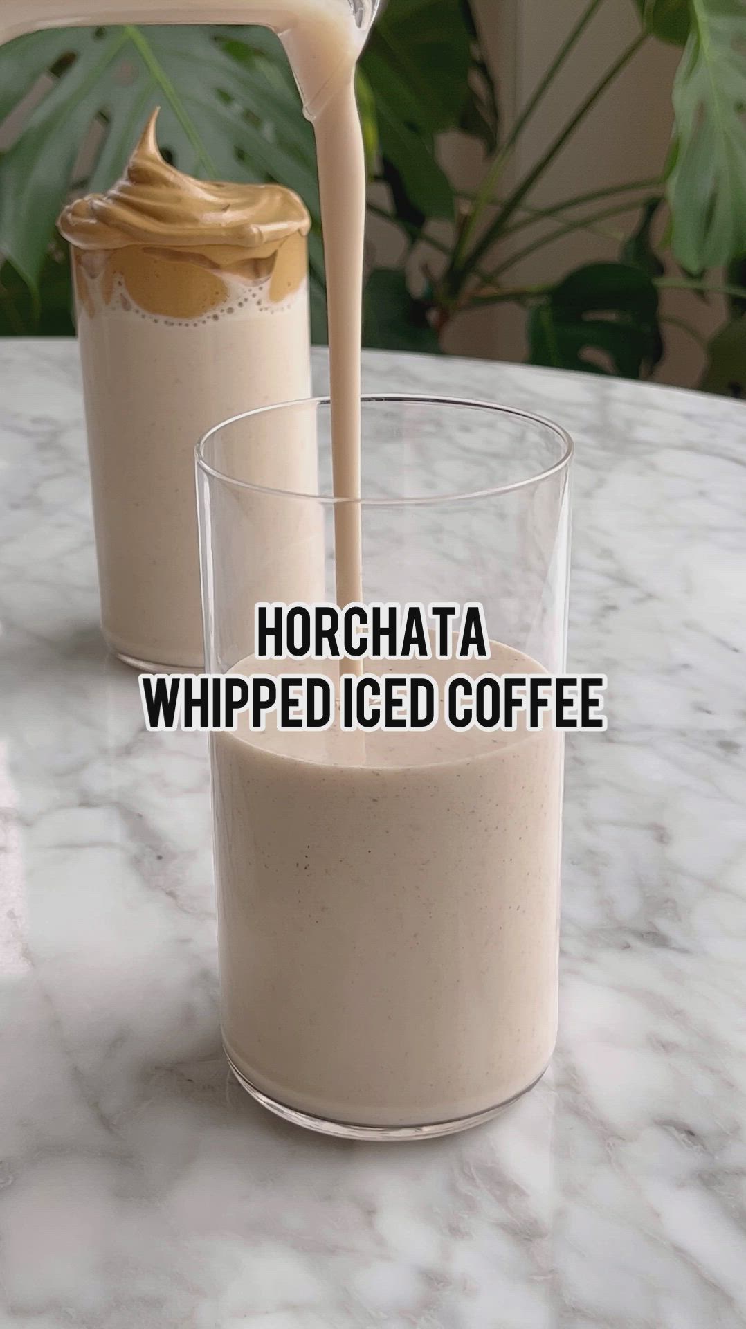 This contains an image of: Horchata Whipped Ice Coffee