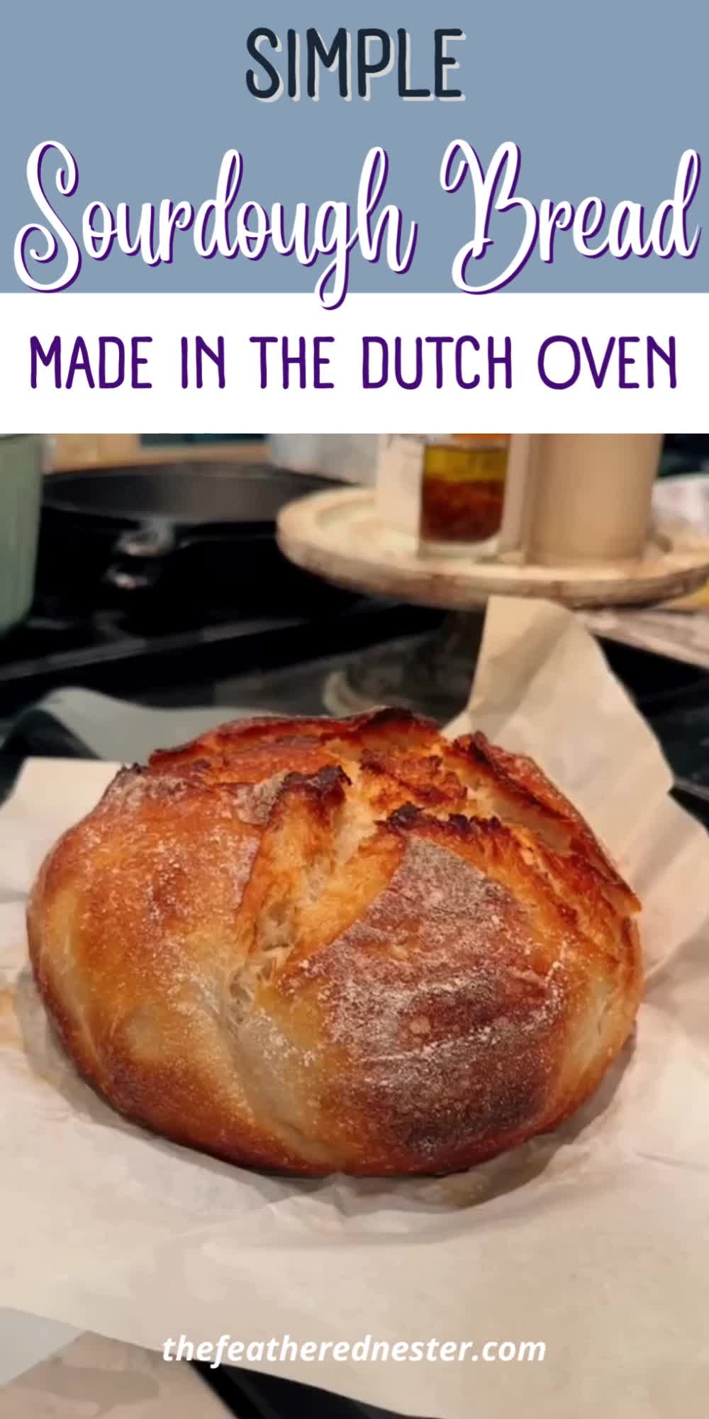 Discover a simple sourdough recipe that delivers perfect results with minimal effort! This no-knead sourdough recipe uses a Dutch oven to achieve a beautifully crispy crust. Ideal for beginners and experienced bakers alike, this method ensures a delicious, homemade sourdough bread with ease. Pin this easy recipe for a foolproof way to bake artisan-quality sourdough at home!