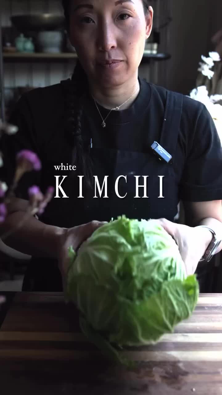 Maker Profile: @thekoreanvegan  @thekoreanvegan Tradition meets craft.  Just like a well-thrown pot, a good recipe carries the imprint of those who came before us. This White Kimchi (Baek Kimchi) is her mother’s recipe—tart, salty, crunchy, and with just the right hint of spice. No shortcuts, just patience and love, like any great handmade piece.  #kimchi #kimjang #whitekimchi #koreanfood #백김치 #handmade #fromscratch