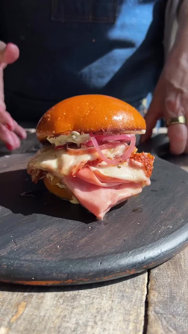 Here’s my spin on Anthony Bourdain’s griddled mortadella sandwich. It’s divine. Griddle piles of mortadella, and top with provolone. Toast your bun. Then serve with a Dijonaise sauce, and top with my Marinated Red Onions. Head to the stories for a step-by-step. I love my @madein griddle, and it’s perfect for Father’s Day. You can use my code IHEARTTERI for 10% off your first order over $100! Link in bio. Who wants to try this delicious sandwich?