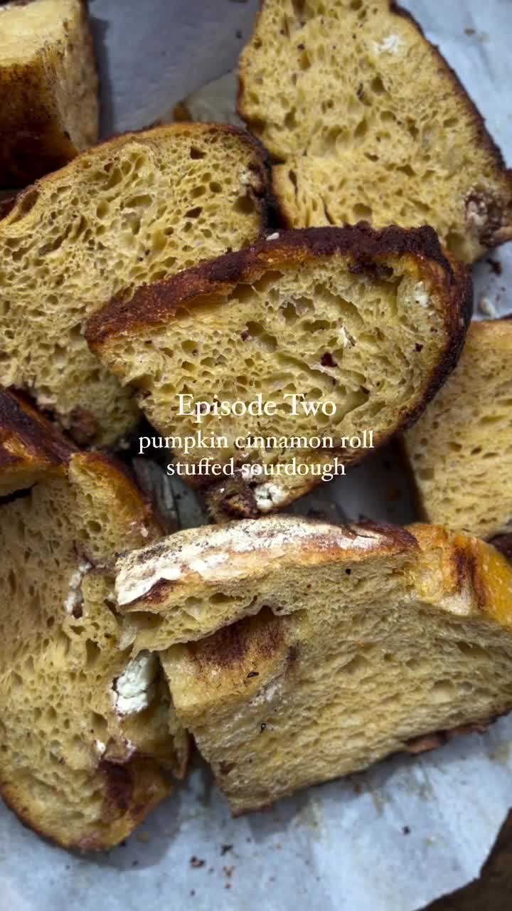 Pumpkin Cinnamon Roll Sourdough combines the flavors of pumpkin and cinnamon rolls and puts them directly into the middle of a delicious sourdough bread. This loaf is great for fall and perfect for breakfast or as a snack!