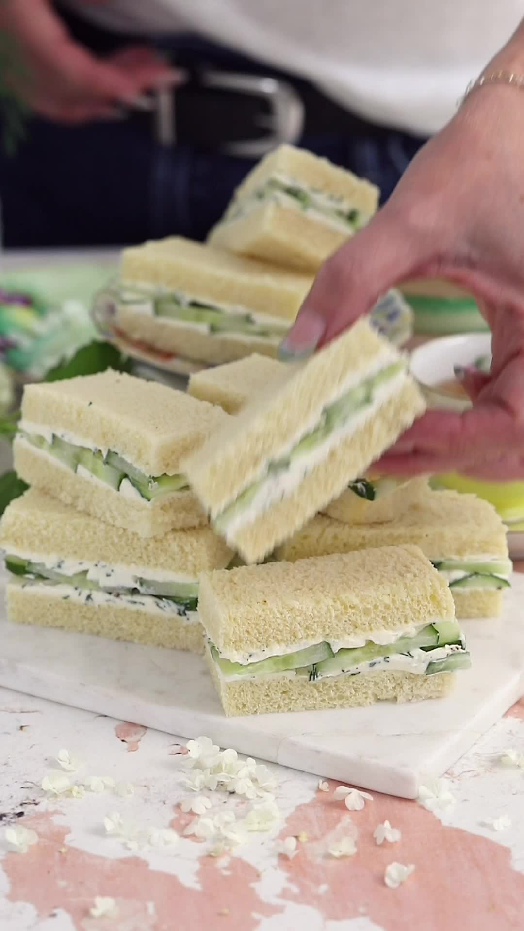 Looking for a simple yet fancy snack? This easy cucumber sandwich recipe is perfect for any occasion! With just a few simple ingredients like fresh cucumber, cream cheese, and soft bread, you can create a dish that looks and tastes fancy. Whether you're hosting a tea party, preparing for a casual get-together, or just craving a light bite, this recipe is sure to impress.