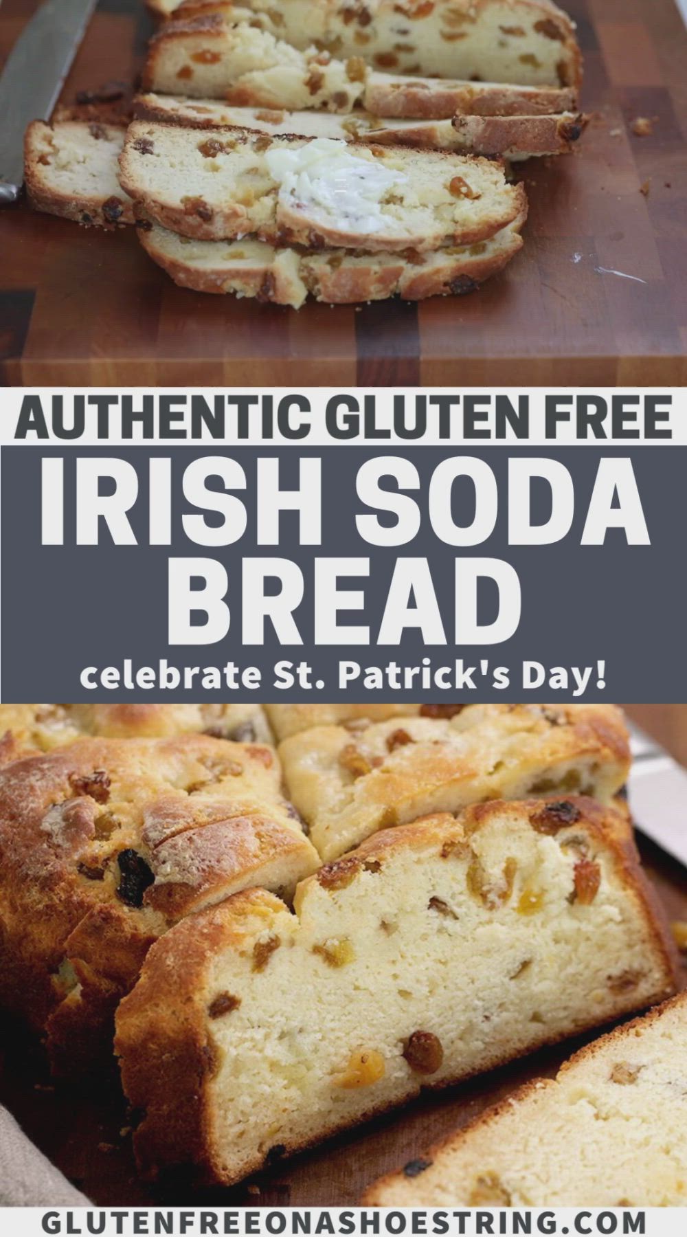 This contains an image of: How to Make Authentic Gluten Free Irish Soda Bread (great for St. Patrick's Day!)