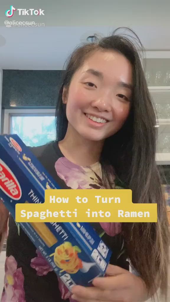 This contains an image of: Spaghetti to Ramen