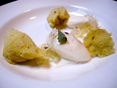 Root Beer: Vanilla Sponge, Wintergreen Cream, Ginger Gelee, Sassafras Ice Cream Root Beer: Vanilla Sponge, Wintergreen Cream, Ginger Gelee, Sassafras Ice Cream