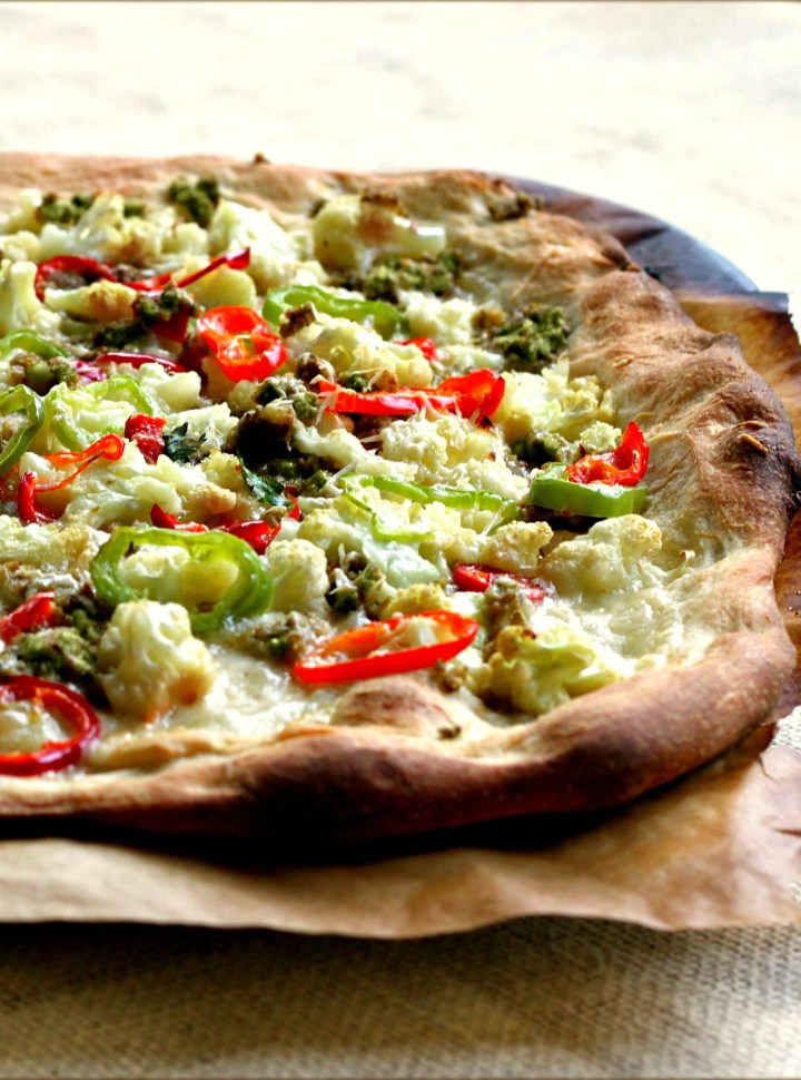 Cauliflower Chile Pizza