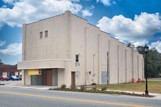 Mars Theatre Springfield GA Effingham County Mid Century Modern Architecture Soon to be Restored by Fox Theatre Institute Picture Image Photo © Brian Brown Vanishing South Georgia USA 2012