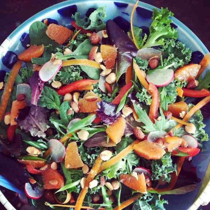 Kale, Cara Cara Orange, and Smoked Almond Salad