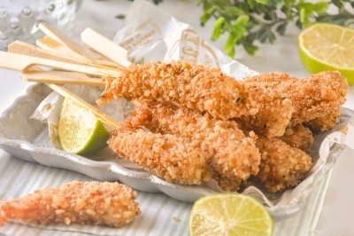 Gambas rebozadas crujientes