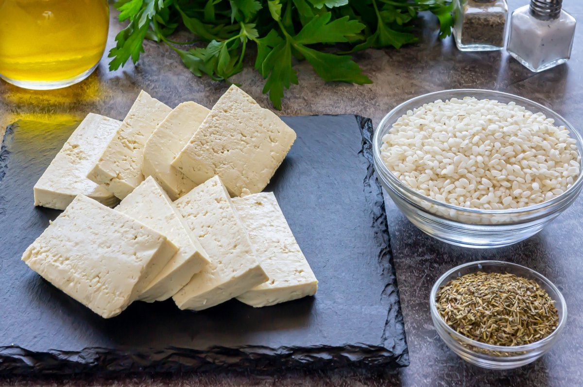 Ingredientes para ahumar tofu