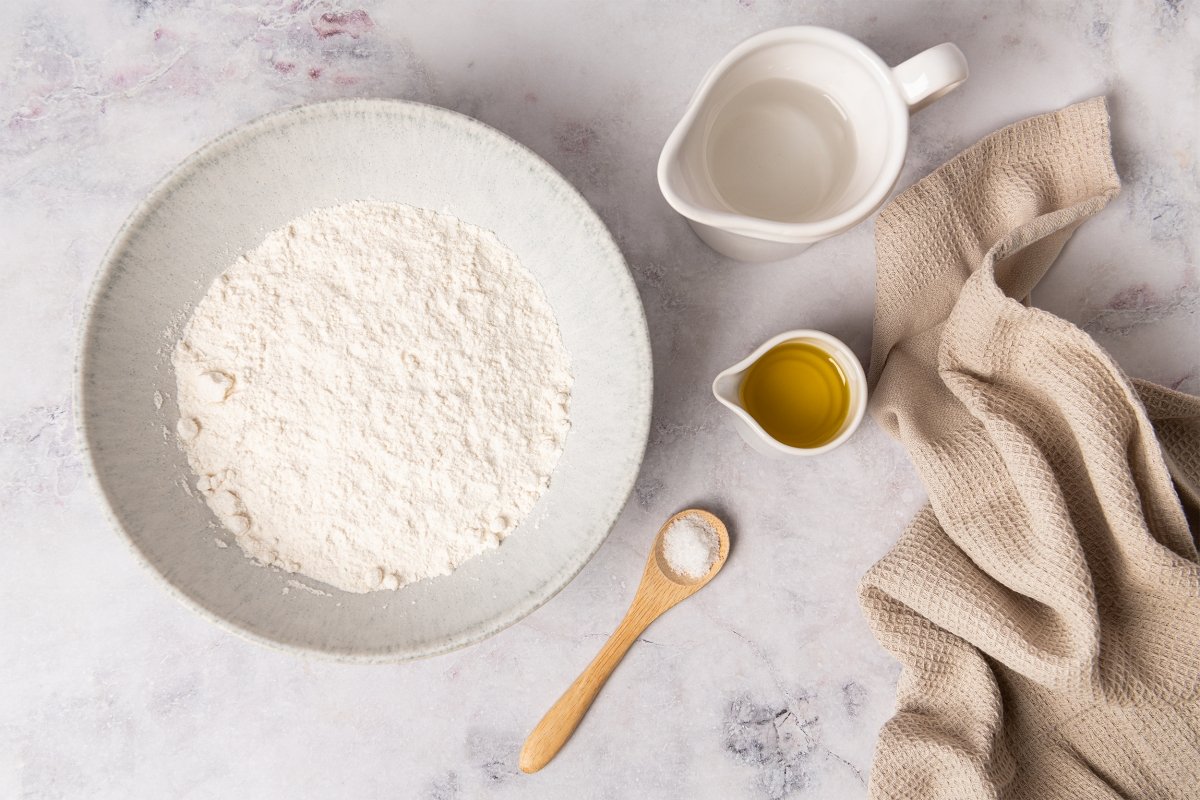 Ingredientes para hacer masa de empanadillas