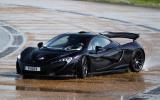 McLaren P1 hard cornering