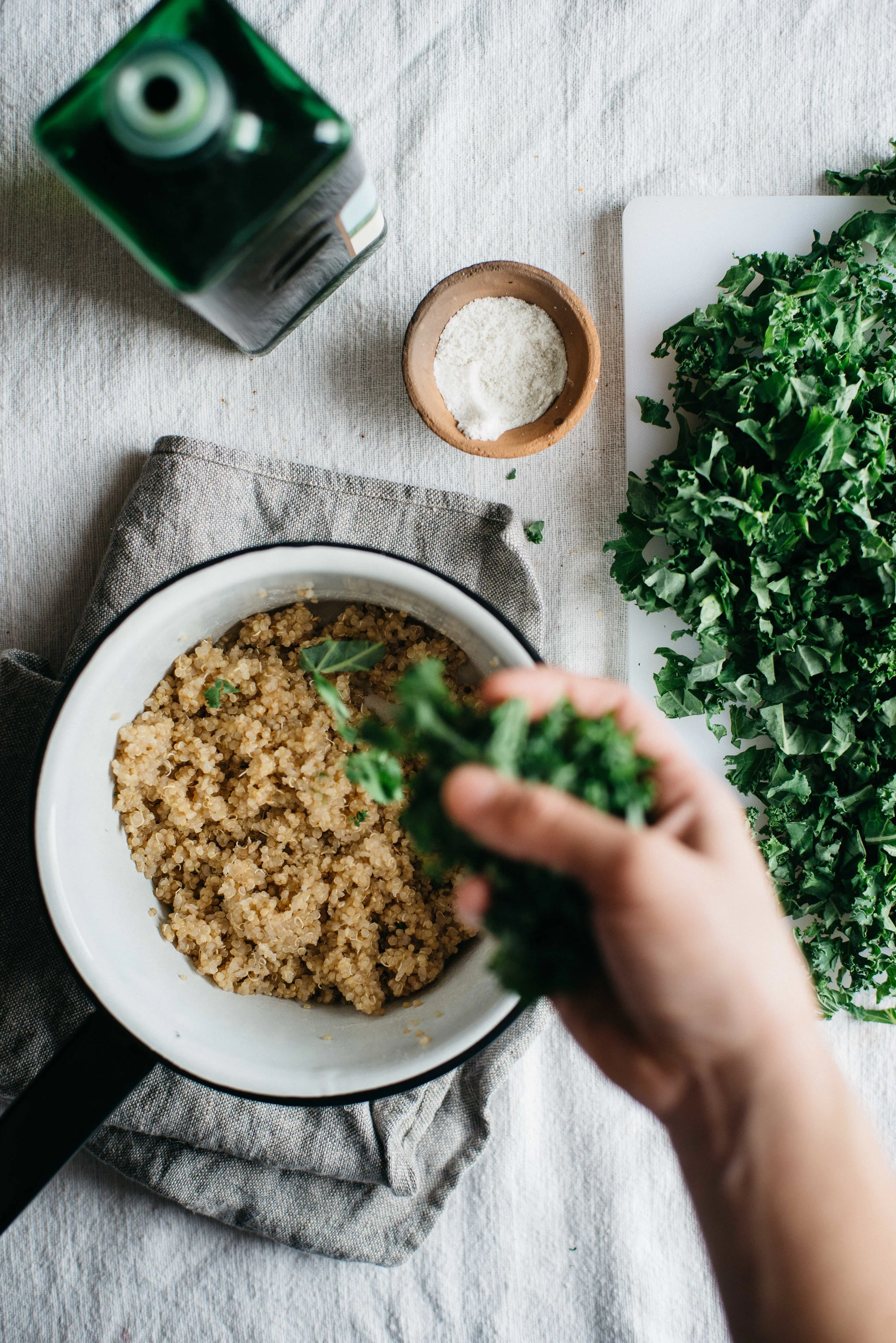 warm squash, parsnip + kale salad w/ pomegranate dressing | dolly and oatmeal