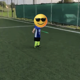 Reviewer's video showing their child tossing the flying ring