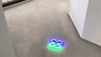 Reviewer's video of the drone taking off