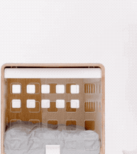 model opening the crate to let a dog in