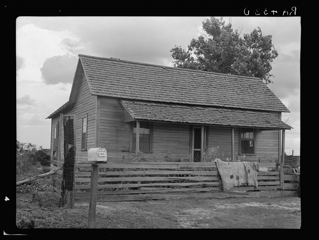 Home of a tenant farmer who will be resettled Irwinville Farms GA Photograph by Arthur Rothstein Library of Congress Brian Brown Irwinville Farms Website