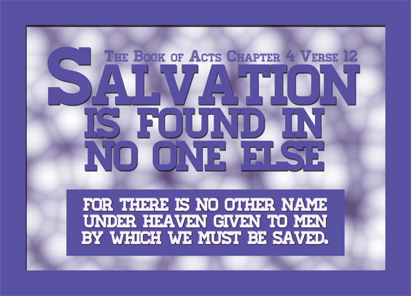 ACTS 4:12 JESUS-YESHUA IS OUR ONLY SALVATION!!