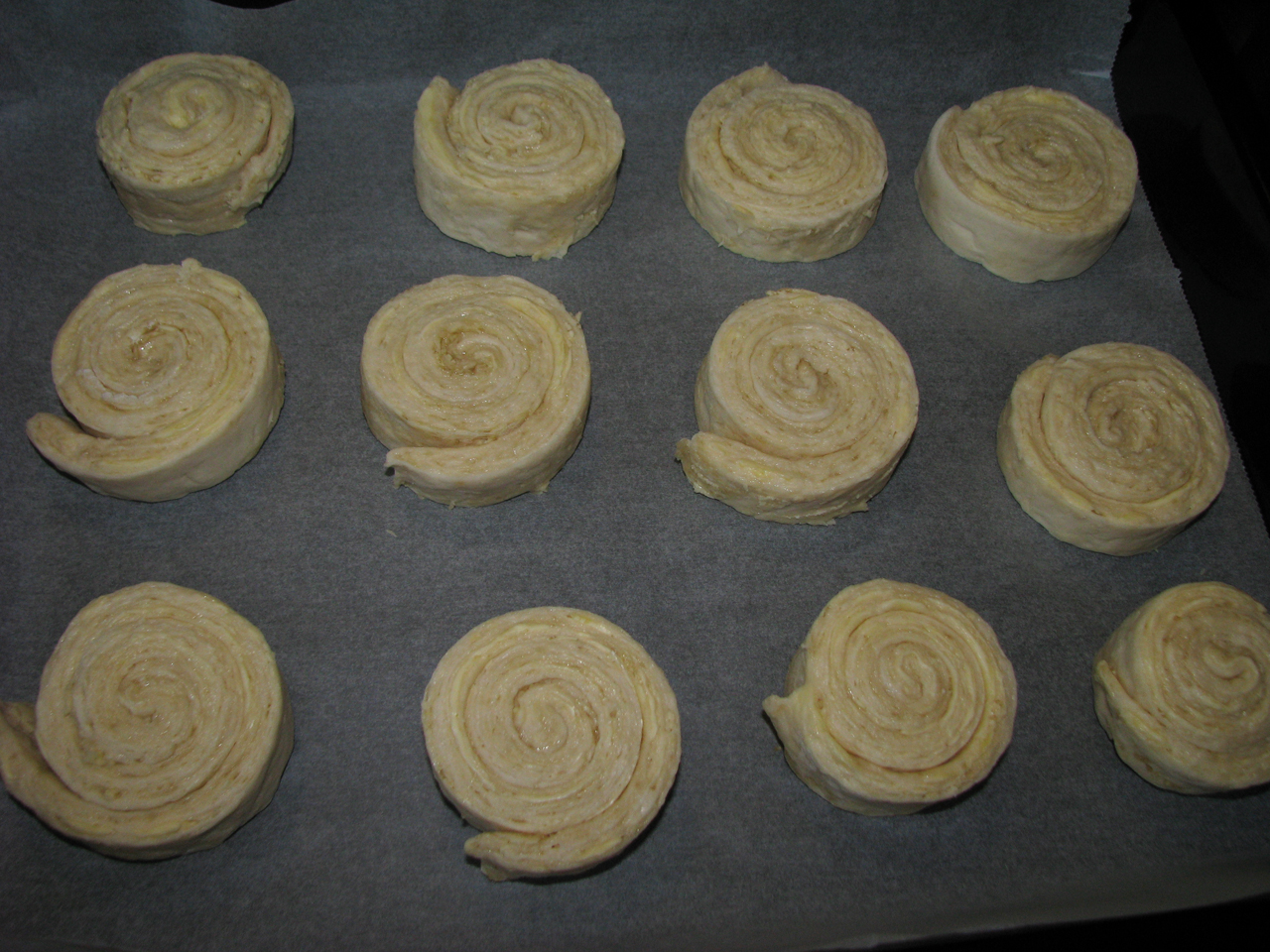 kouign amman facile, vajas hajtott csiga